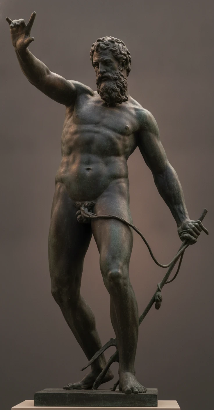 Neptunus av A. de Vries, Drottningholms slottspark